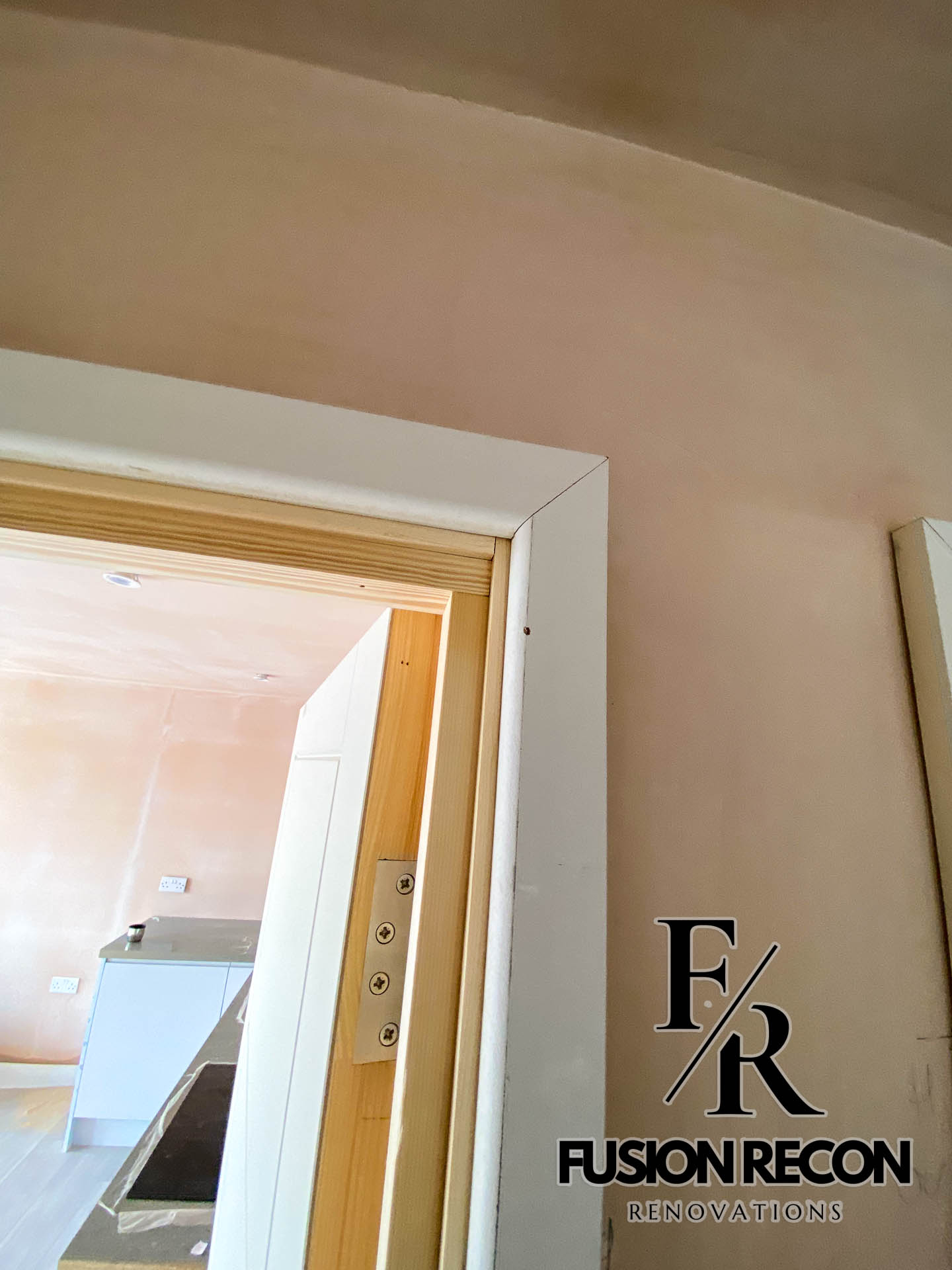Bespoke door frame installation with custom timber design – Battersea SW11