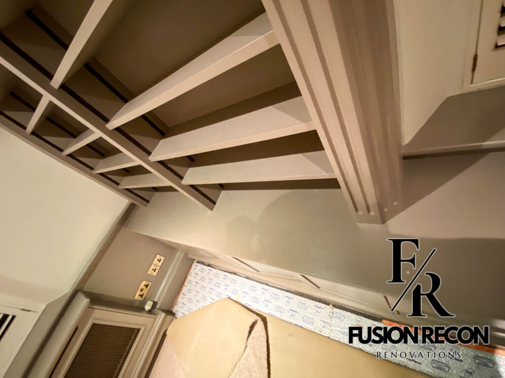 Bespoke library storage unit with fitted bookshelves and cabinets – Kensington W8