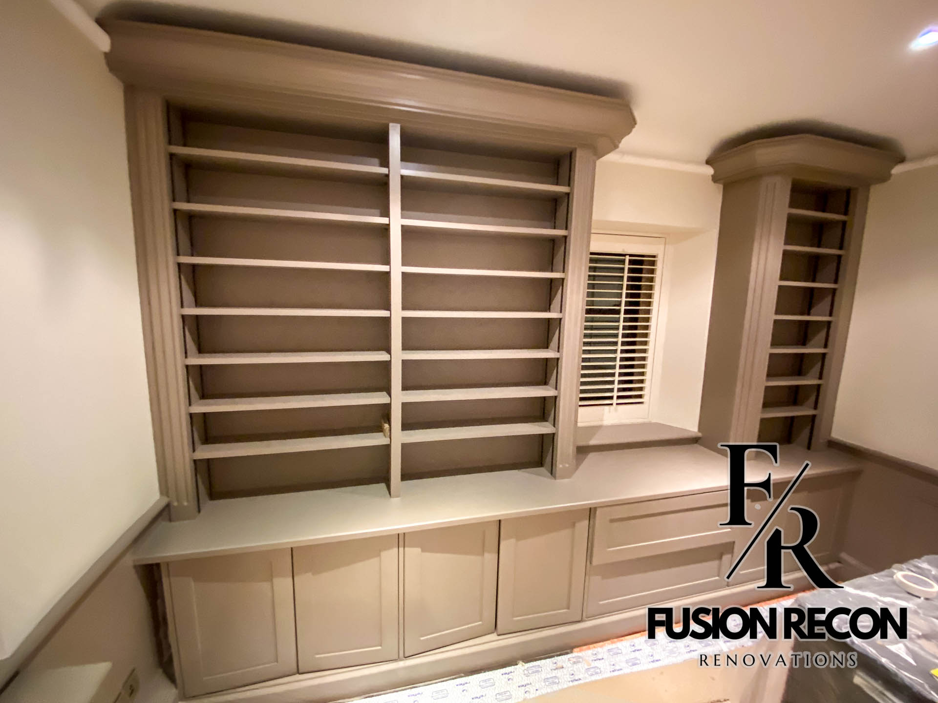 custom-library-design-kensington-w8 Custom library design with bespoke shelving, Kensington W8